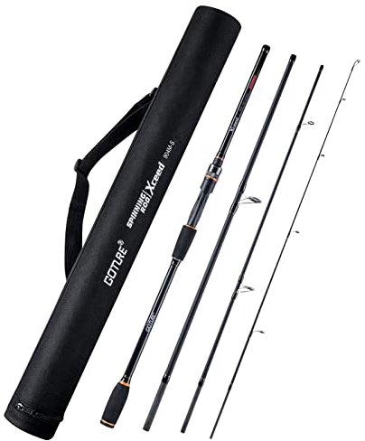 Goture Angelrute,Spinnrute,Spincasting Ruten,teleskoprute,Forellen angeln rute,Karpfen rute,Baitcast rute,Angelruten mit Aufbewahrungsrohr