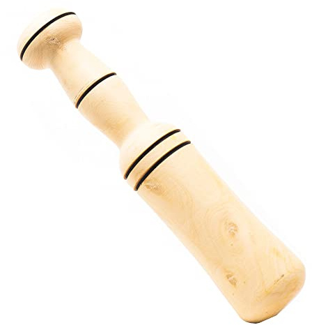 Mano de mortero de Madera de Boj Fabricada artesanalmente en España (22x4.5 cm)