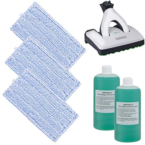 SPARSET - 3 Hochwertige Wischtücher mit Reiniger - Für Vorwerk SP600 Saugwischer und SPB100 Akku Saugwischer