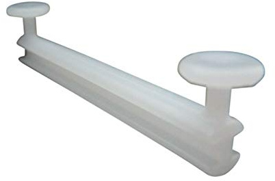 rewagi Schlaufengleiter für Schlaufen 40mm, 50mm, 50mm mit Schlitz, 70mm – Gardinenzubehör, Gardine, Vorhang, Schiebegardine (Länge 40mm - 30 Stück)
