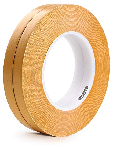 LLPT Double Sided Woodworking Tape 2 Pack 1/2 Inch x 36 Yards Each Roll Double Face Turner Tape for CNC and Wood Template Routing Edge Banding Removable Strong Adhesive (WT065)