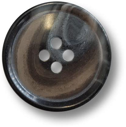 8er Set zeitlose, grau gemaserte Kunststoffknöpfe, fast wie Büffelhornknöpfe. Ø: ca. 25mm!
