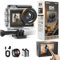 WANNTO 5K Action Cam 40M Fotocamera Subacquea Videocamera 24MP WiFi 170° Grandangolare Doppio Schermo EIS, Touch Screen, con Microfono Esterno, 2x1350mAh Batterie (Motion 5 Pro)