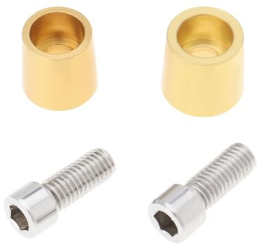 EMSea 1 Pair M8 Brass Battery Pole Adapter M8 Battery Terminal Connector Brass Positive or Negative Battery Cable Clamps for Lithium Car Batteries