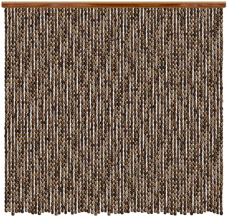 Sh000ad Naturholz Bambus Perlen Vorhang,Hängender Dauerhaft Bambusvorhang Türvorhang Dekoration Teilervorhang,für Tür Restaurant Heimdekoration,Anpassbar,Breite x Höhe (70cm x 200cm(70 Stränge))