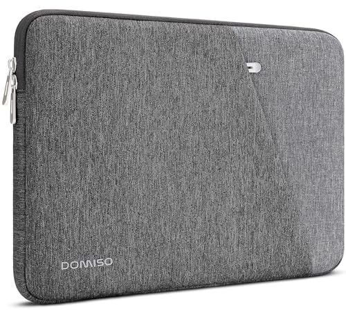 DOMISO Laptop Tasche 15-15.6 Zoll Wasserdicht Tablet Hülle Laptop Sleeve Schutzhülle für 15.6 Lenovo IdeaPad ThinkPad/HP Spectre x360 Pavilion 15 Envy 15 / Dell XPS 15 / Asus, Grau 1