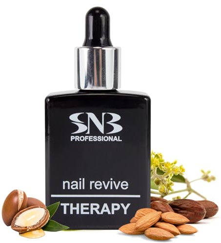 SNB Professional Nail Revive Theraphy Cuticle Oil 15 ml con olio di jojoba, olio di mandorle, olio di argan, vitamina E, olio per unghie e cuticole, olio per la cura delle unghie