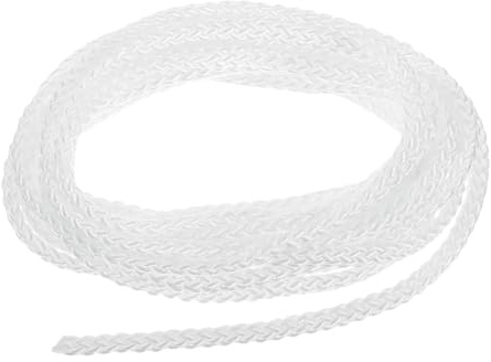sourcing map 3Pcs Cord Loop for Window Shades, 3mm 8Ft Nylon Satin Cord Window Blind Looped String Braided Lift Shade Cord for Pleated Shades Blind Shade DIY, White