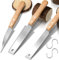 Reh:ncla 3 Pack Hand Saw DIY Japanese Saws 31cm Woodworking Tools Japanese Pull Saw Double Edged Hand Saw for Wood Small Saw Flush Cut Saw Wood Working Carpenters Tools Sharp Flat Double Sided Saws