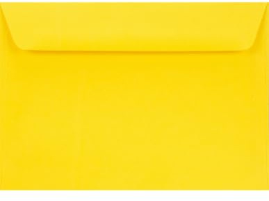 Netuno 100 farbige Briefumschläge Gelb DIN C6 11,4 x 16,2 cm 115g Sirio Color Limone Papier Umschläge bunt elegante Einladungsumschläge für Hochzeit Geburtstag Taufe Weihnachten Ostern Briefkuverts