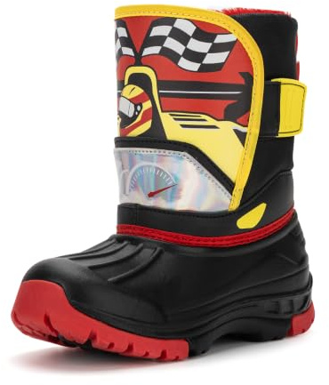 FUNCOO PLUS Winterstiefel Mädchen Junge | EVA Sohle ist leicht, Der Zehenbereich ist wasserdicht und stoßfest, Thermo gefütterte Schneestiefel für kalte Tage