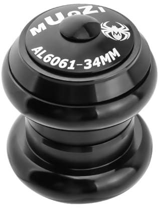 HOUSON Set di sterzo per bicicletta in alluminio, per mountain bike/bici da strada, cuscinetti a sfera industriali, tubo di controllo da 34 mm (54 x 47 x 34 mm)