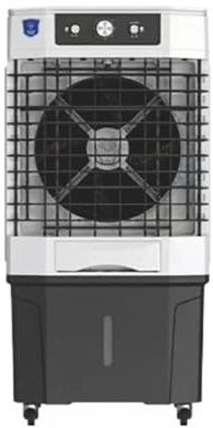 GARLAND COOL 1250 - Climatizador evaporativo 230 W, flujo 9000 m³/h, depósito 60 L, enfriador portátil para 50-80 m², estructura plástica, bajo consumo, silencioso y ecológico
