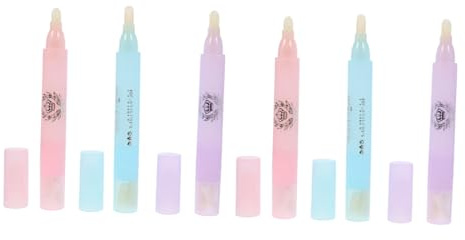 Vaguelly Nagellackkorrekturstift und Professionellen Anwendung 6 Stück aus Kunststoff zur Präzisen Nagellackentfernung Einfach zu Tragen für Maniküre