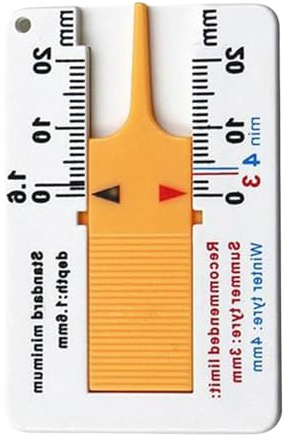 Medidor de profundidad de la banda de rodadura del neumático,Medidor de profundidad de la banda de rodadura del neumático - Comprobador de de de neumáticos de 0-20 mm - de lectu