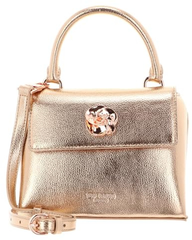 Ted Baker cross body bag Rosami Rose Detail Mini Metallic Top Handle Bag Rosegold rose gold-coloured