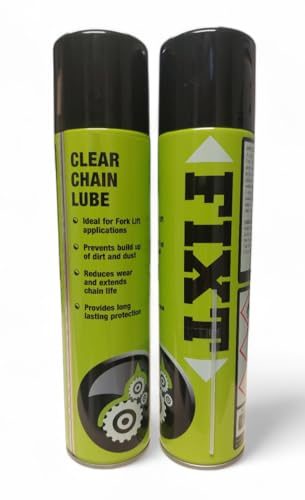 CLEAR CHAIN SPRAY 2 X 400ml AEROSOL, A CLEAR CHAIN SPRAY WITH HIGH ANTI-FLING PROPERTIES GIVING LONG LASTING PROTECTION