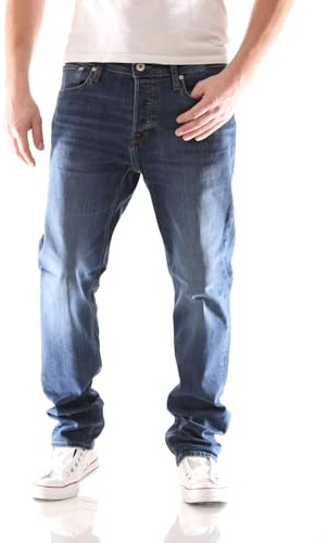 Jack & Jones Men's Jjimike Jjoriginal Am 814 comfort Fit Jeans, Blue Denim, 32W 32L UK