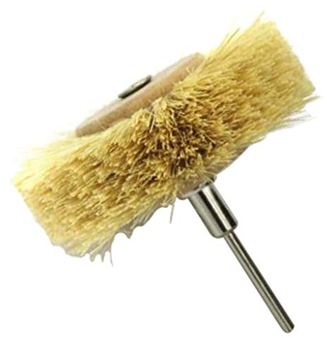 Polierbürste Polierscheibe Bürstenaufsatz für Akku Schrauber, 3mm Schaft, Sisal