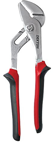 Dekton 10 Water Pump Plier-Pro-Heat Treated Carbon Steel| Coated Anti-slip Handles| Deep Grooves For Better Grip| Satin Head Finish| Adjustable Groove Joint Pliers For Plumbing, Gripping, Turning