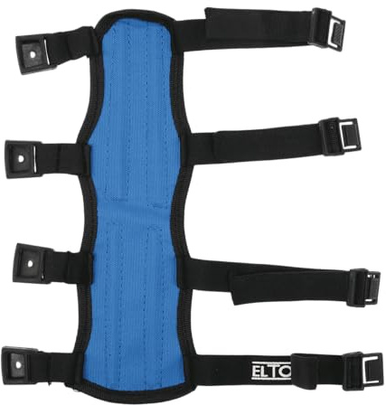 elToro Armschutz Curdora Sport Unterarmschutz mit Clip-Verschluss | 4 Streben, Schutz für Bogenschießen Armschoner Recurvebogen Compoundbogen
