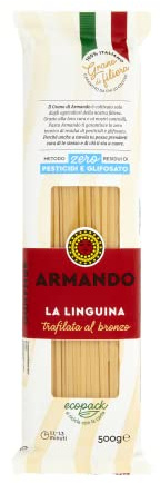 ARMANDO La Linguina, Pasta di Semola di Grano Duro, 20x500g | Trafilata al Bronzo, Grano 100% Italiano di Filiera, Totale 10 kg