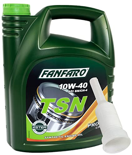 Motoröl Motor Öl FANFARO 10W-40 TSN API SN/CH-4 5 Liter mit Ausgießer