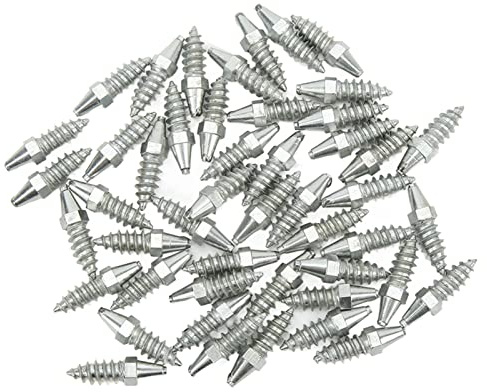 50 Stück Rad-Reifen-Spikes, Rutschfest, Starker Halt, Schneereifen-Spikes für Lader, Kompaktlader, für Traktor, Gabelstapler, Motorrad, Anti-Rutsch-Reifen-Schrauben,