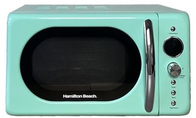 Hamilton Beach Microwave, 20L, 700W, Retro, Digital LED Display, 8 Pre-set Programs, Express Cooking, Weight Defrost, 60 Min Timer, Child Lock, Compact Design, Mint - HB70H20M