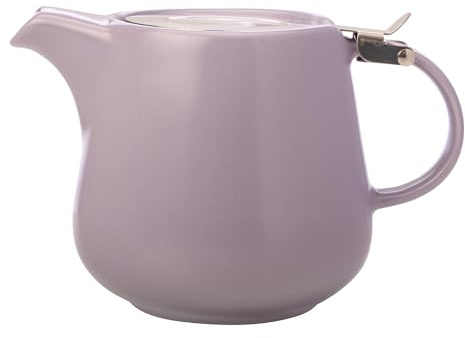 Maxwell & Williams DI0479 Teekanne Lavendel 1200 ml, Serie Tint - Porzellan, Edelstahl klassisch - Sieb