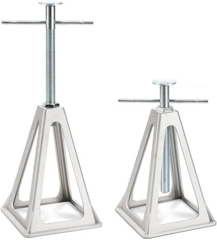 Yakimz Alu Stützböcke, 2 Stück Wohnmobil Stützbock, höhenverstellbar280-430MM, Unterstellbock Stützbock für PKW, Caravan, Anhänger und Wohnmobilen|3T Tragfähigkeit