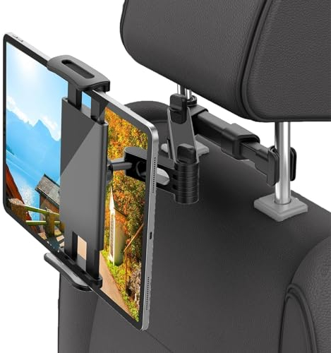 Kamakah Support de tablette de voiture pour iPad Air Mini 2 3 4 iPad 2018 Pro 9.7 10.5, Fire Kids 7 8, Kindle, Fire HD 10 Kids Pro, téléphone et tablette de 4,7 à 10,5