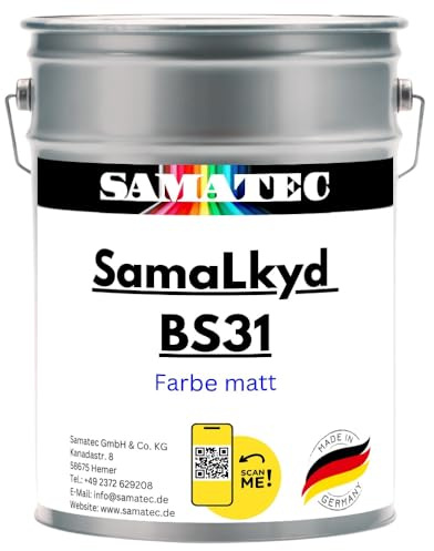 SAMATEC Balkonbeschichtung Terrassenbeschichtung Bodenbeschichtung Außenbereich BS31 1Kg/5m² UV-stabil (Terracotta)