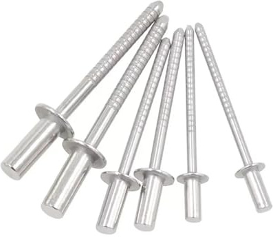 Rivetti, 30/50 pz Impermeabile Rivetto Cieco In Acciaio Inox Estremità Chiusa Rivetti di Tenuta 3mm 3.2mm 4mm 4.8mm 5mm 6mm 6.4mm(50pcs,3.2x8mm)