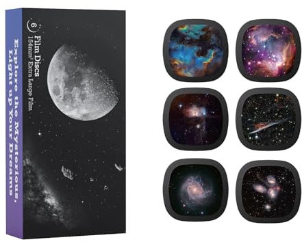 Disques Réalistes - Disques pour Ainael Galaxy Projecteur, Diapositives 5k Ultra HD pour Planétarium Domestique, Jeu de 6 Disques sans Projecteur (Nebula 5)