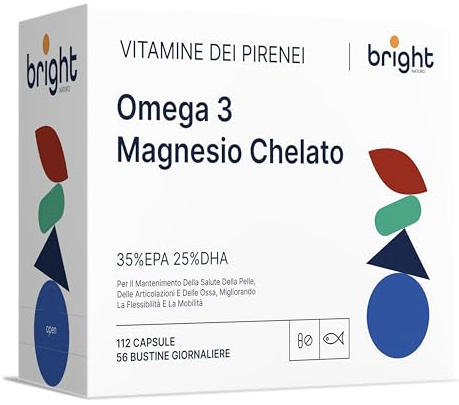 Omega 3 Magnésium Chélaté – Gestion de l’Âge, 2 Compléments en 1 Pack pour le Cœur et les Muscles I 56 Doses Journalières