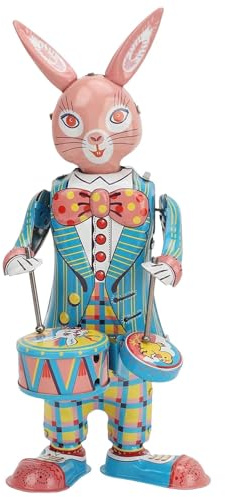 Generisch Osterhase Aufziehspielzeug Osterdeko Osterhase Schlagzeuger Aufziehfiguren Lustig Ostern Basteln Tischdeko Retro Ostergeschenke Kinder