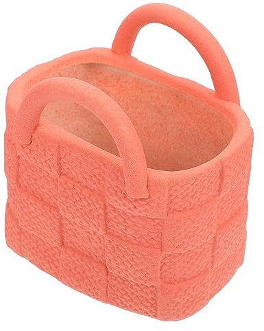 HOOTNEE Jarrón De para Bolso Florero Adorable De Adorno Hogar para Sala De Estar Decoración Forma De Bolso Arreglo Floral para Interior