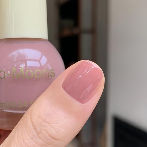 Nail Varnish,Light Pink Nail Polish,Quick Drying Nude Pink Nail Polish,French Pink Blush Color Long-lasting&High Gloss Coverage Nail Paint,Chip Resistant for DIY Manicure Decorations (Pink)