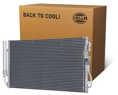 HELLA 8FC 366 221-181 Kondensator, Klimaanlage - Kühlrohre parallel | 8FC 366 221-181 passend für 1 2 3 4 I3 I8 | 8FC 366