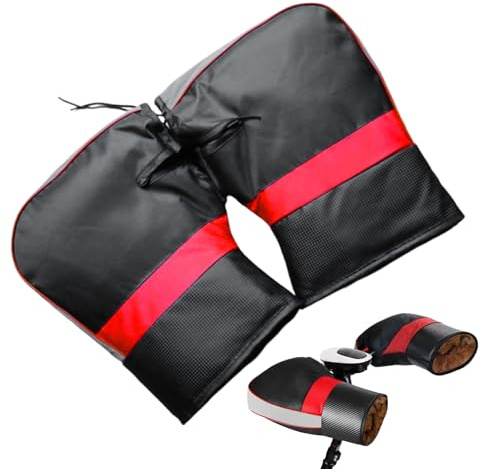 Raypontia Guanti Manubrio Moto - Forniture Calde per Bicicletta,Guanti da Manubrio Caldi per Moto - per Motoslitta Tricicli Biciclette Adulti Donne Uomini Piloti Biciclette Istruttori