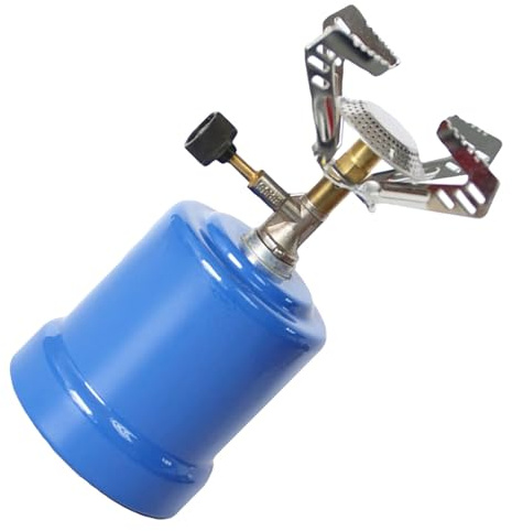 WHAMVOX Fornello da Campeggio Portatile in Materiale Antiruggine Leggero e Resistente per Outdoor Stufa Gas per Trekking e Escursionismo Accessorio per Cucina Esterna