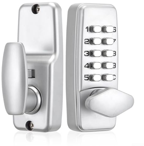 WIIYENA Mechanical Door Lock Digital Combination Lock Push Button Keypad Keyless Code Lock Set Secuy Intelligent Lock