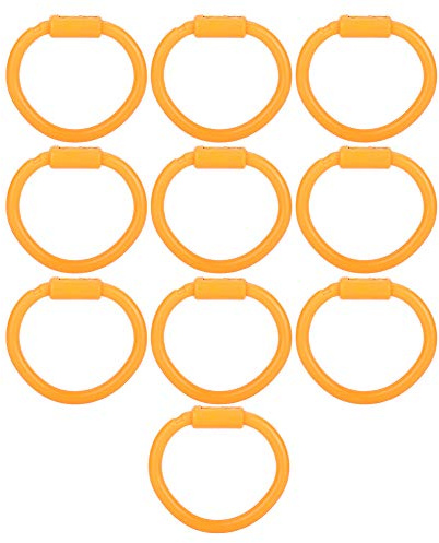 Respicefinem 10 Stück Nylon-Bullen-Nasenring für Rinder, Kühe, Bauernhof, Viehhaltung, leichtes, langlebiges, elastisches Nasenring-Zubehör