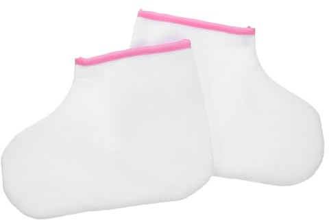 Artibetter 2pcs Paquet de Soin Pieds en Coton et Polyester, Faciles à Porter et Nettoyer, pour Bains de Paraffine et Soins des Pieds à Domicile