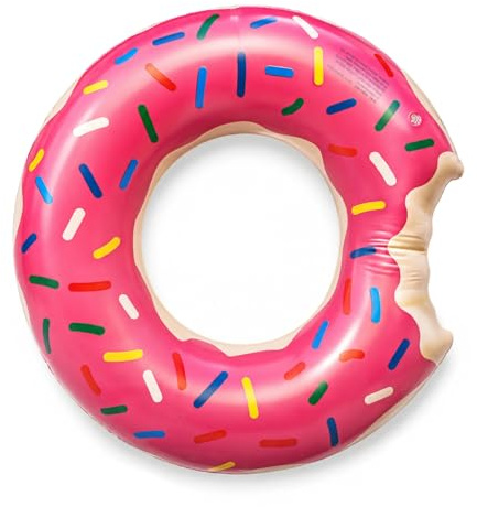 JOVYTH Donut Schwimmring 80# Rosa | Aufblasbarer Schwimmreifen für Jugendliche 14-18 Jahre | Ideal für Pool & Strand Wasserspaß