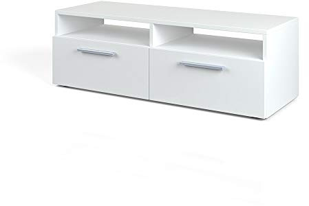 Vicco Mueble bajo para TV Diego, Blanco, 95 x 38 cm