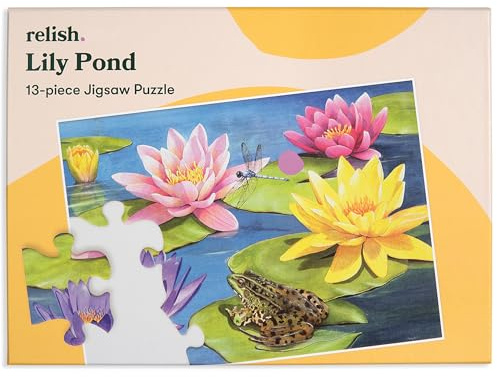 Relish “Lilienteich” 13 Teile Puzzle für Menschen mit Demenz oder Alzheimer - Geschenke und Aktivitäten für Senioren