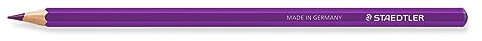 STAEDTLER Matite colorate Design Journey, viola altamente pigmentate, mina morbida, legno proveniente da foreste certificate PEFC, classica forma esagonale, 6 matite colorate in scatola pieghevole,