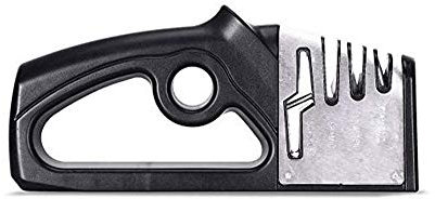 SMSOM Afilador de cuchillos de cocina - 4 Etapa cuchillo afilado for restaurar, renovar y pulimento de bordes rectos de cuchillos y tijeras for afilar cuchillos de cerámica de tungsteno Diamante y Tij